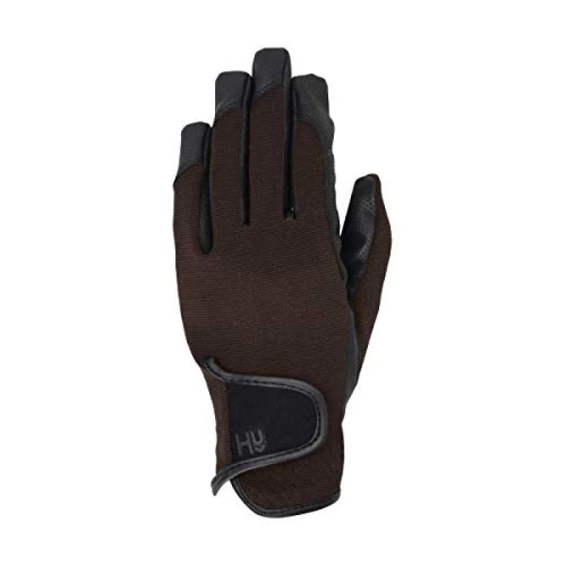 Image of Hy5 Adults Burnham Pro Riding Gloves Brown (Xs)