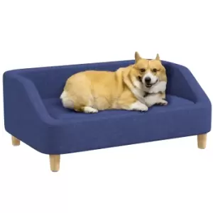 Image of PawHut Dog Sofa, pet Bed, with Soft Cushion, Washable Cover, for Small, Medium & Large Dogs - Blue