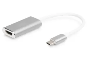 Image of KAB Adapter USB-C > HDMI (ST-BU) 4K 30Hz Digitus White Silver