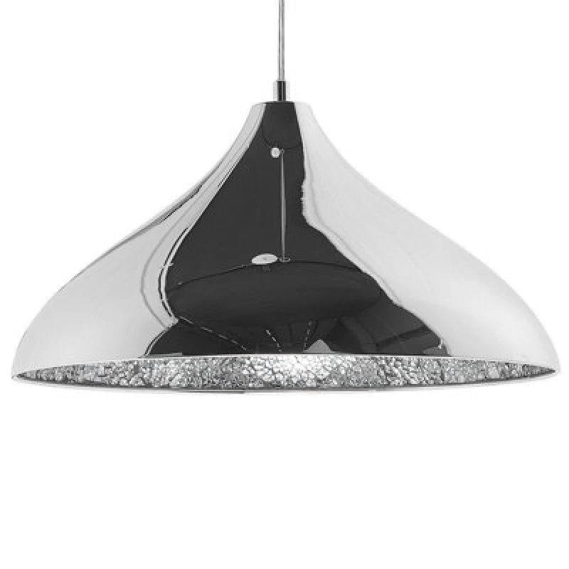 Image of Beliani Pendant Lamp Iskar Metal Silver