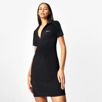 Image of Slazenger x Sophia & Cinzia Polo Bodycon Mini Dress - Black