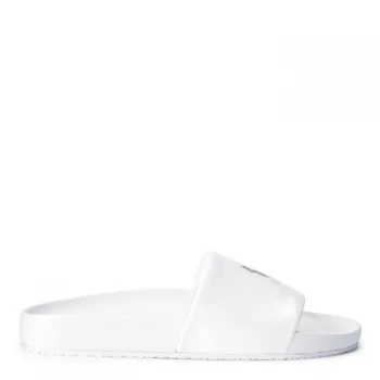 Image of Polo Ralph Lauren Cayson Sliders - White/Navy