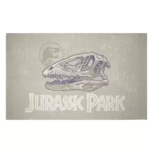 Image of Decorsome x Jurassic Park Evergreen Fossil Head Woven Rug - Small