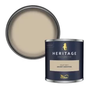 Image of Dulux Heritage Velvet Matt Ancient Sandstone Matt Emulsion Paint 125ml