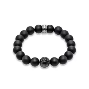 Image of THOMAS SABO Matte Obsidian Bead Bracelet