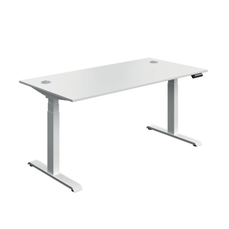 Image of Serrion Dual Motor Sit/Stand Desk 1600x800x630-1290mm White/White KF800346
