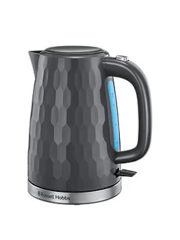 Image of Russell Hobbs Honeycomb Grey Plastic Kettle - 26053
