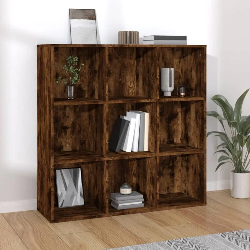 Image of VIDAXL Book Cabinet Smoked Oak 98x29x97.5cm Vidaxl 8720286954331