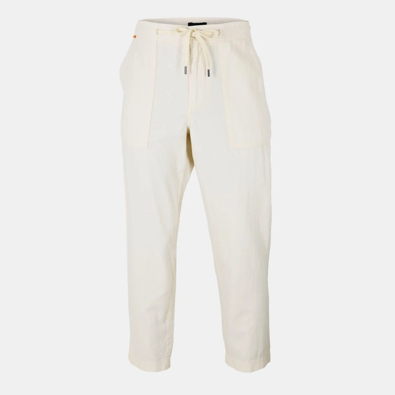 Image of Boss Mens Sisla-Pp Straight Trousers Light Beige male 30W R
