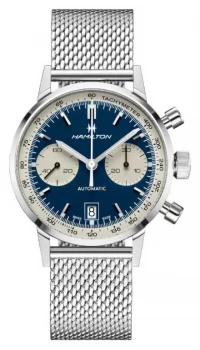 Image of Hamilton American Classic Intra-Matic Auto Chrono Steel Watch