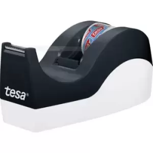 Image of tesa Desk tape dispenser tesafilm Orca Black Incl. 33 m x 19mm tape