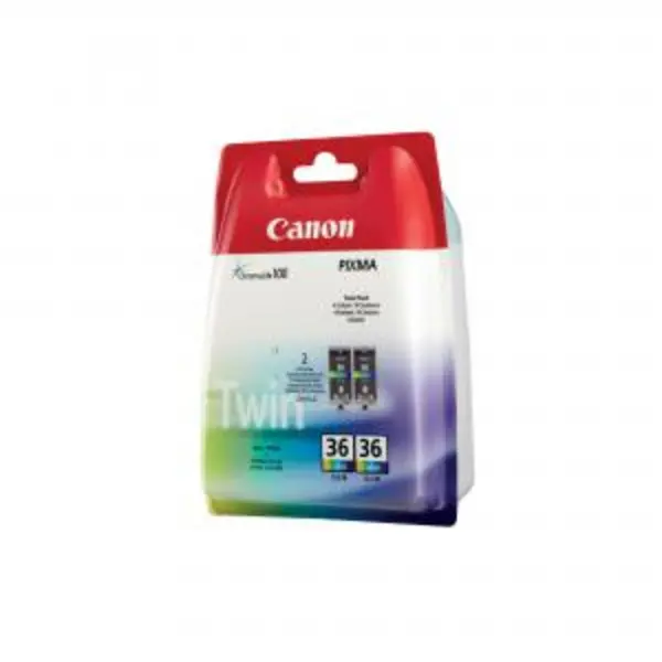 Image of Canon CLI-36 Inkjet Cartridge Twin Pack Colour 1511B025 CO67947