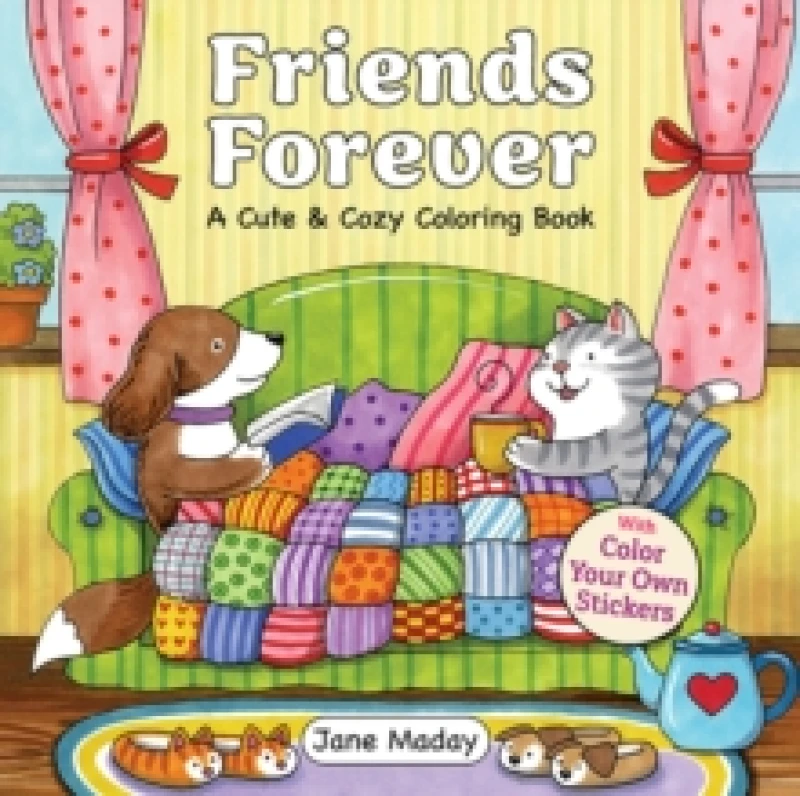 Image of Friends Forever : A Cute & Cozy Coloring Book Paperback / softback