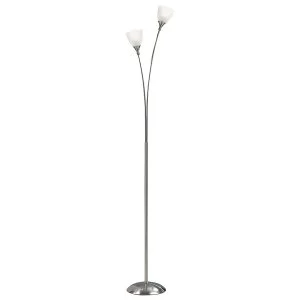 Image of Village At Home Nottingham Floor Lamp - Chrome