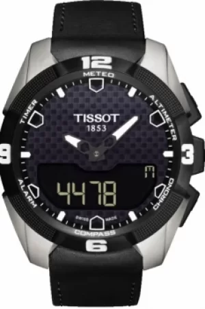 Image of Mens Tissot T-Touch Expert Solar Titanium Alarm Chronograph Solar Powered Watch T0914204605100