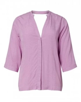 Image of I.scenery Cut Out Back Blouse