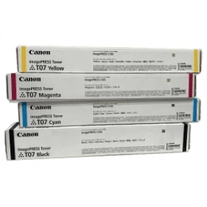 Image of Canon T07 Black and Tri Colour Laser Toner Ink Cartridge