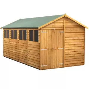 Image of Power 16x8 Overlap Apex Double Door Shed