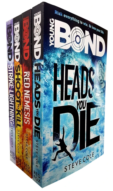 Image of Young Bond Collection 4 Books Set by Steve Cole ( Red Nemesis, Heads You Die ) Steve Cole Books