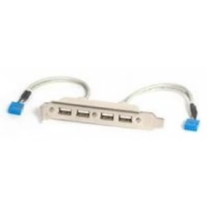 Image of StarTech 4 Port USB 2.0 Connector Backplate