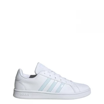 Image of adidas Grand Court Base Womens Trainers - White/LtBlue