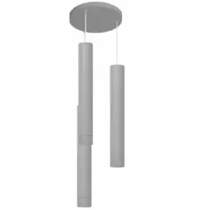 Image of Helam Tuba Cluster Pendant Ceiling Light Grey 30cm