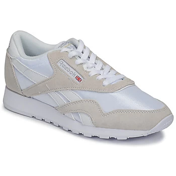 Image of Reebok Classic CL NYLON mens Shoes Trainers in White,6,6.5,7.5,8,9,9.5,10.5,11.5,2.5,7,12,4.5,5.5,11,13