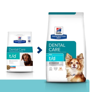 Image of Hill's Prescription Diet Canine t/d Mini Dental Care - Chicken - 3kg