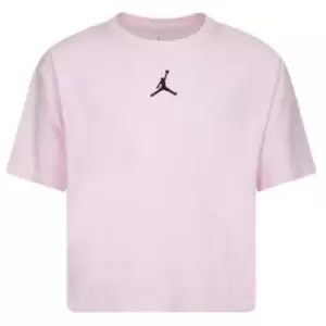Image of Air Jordan Jordan Jumpman Cropped T-Shirt Junior Girls - Pink