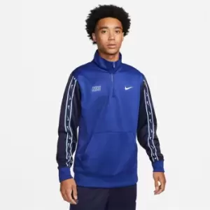 Image of Nike Sportswear Repeat Mens 1/2-Zip - Blue