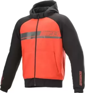 Image of Alpinestars MM93 Aragon Stripe Motorcycle Textile Jacket, black-red Size M black-red, Size M