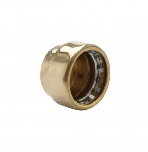 Image of Wickes Copper Pushfit Stop End Cap - 22mm