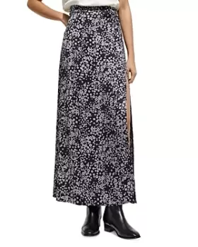 Image of The Kooples Floral Print Maxi Skirt