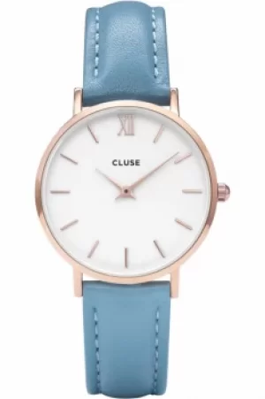 Image of Ladies Cluse Minuit Limited Edition Retro Blue Watch CL30046