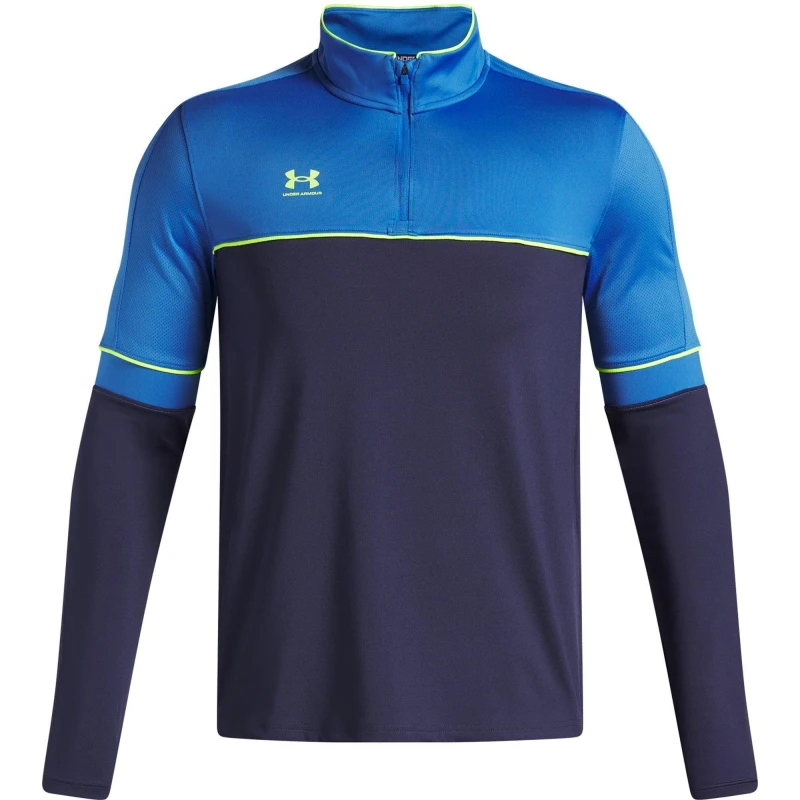 Image of Under Armour Challenger Midlayer Top Mens Blue/Yellow male L