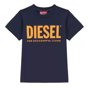 Image of Diesel Just Logo T-Shirt - Blue