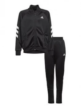 Image of adidas Boys XFG Tracksuit - Black, Size 9-10 Years