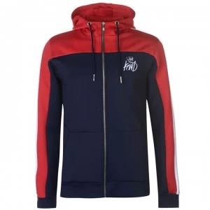 Image of Kings Will Dream Merton Zip Hoodie - Navy/Red/White