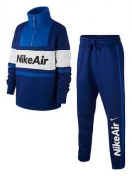 Image of Nike Nsw Air Older Boys Tracksuit - Royal Blue