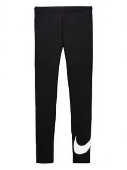 Image of Nike OLDER GIRLS NSW SWOSH TIGHT Black Size L12 13 Years Women
