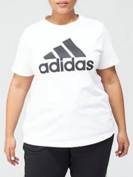 Image of Adidas Plus Badge Of Sport T-Shirt - White