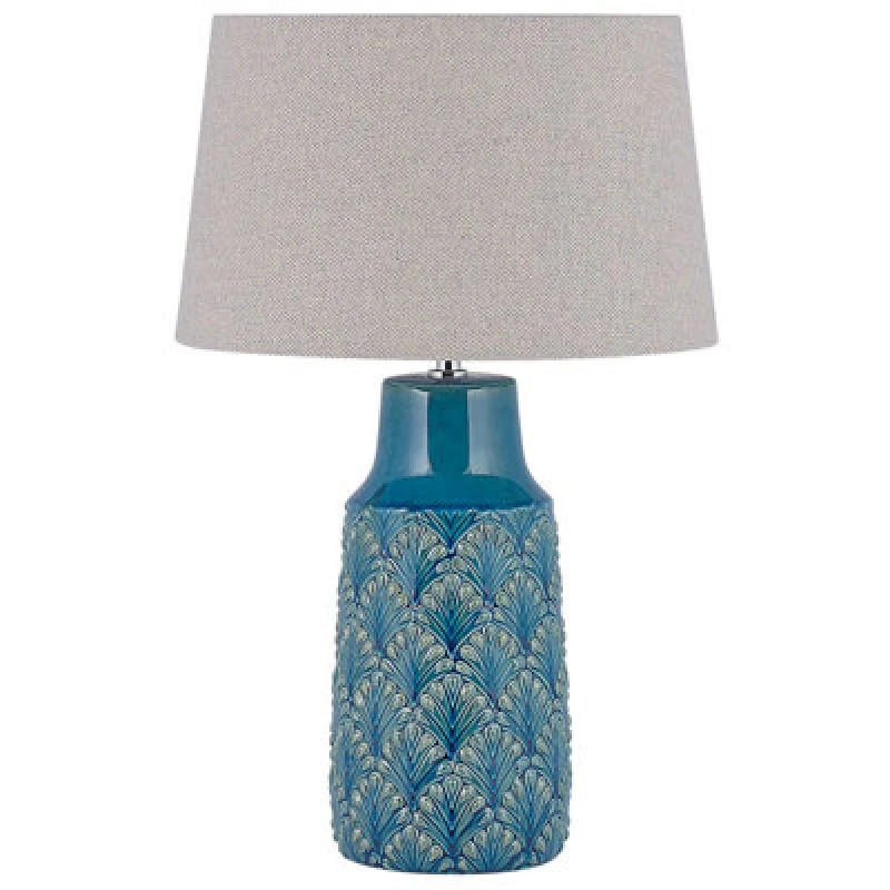 Image of Beliani Table Lamp Thaya Ceramic Blue