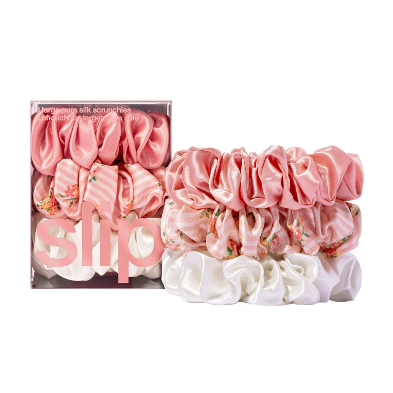 Image of Slip Pure Silk Large Scrunchies - Petal