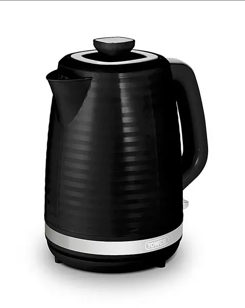 Image of Tower Saturn Black 1.7L Kettle