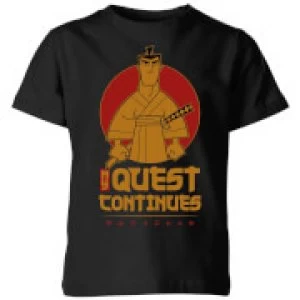 Image of Samurai Jack My Quest Continues Kids T-Shirt - Black - 7-8 Years