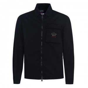 Image of Paul And Shark Crew + Shark Overshirt Pocket - Navy 050