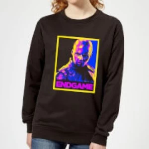 Image of Avengers Endgame Nebula Poster Womens Sweatshirt - Black