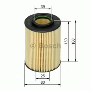 Image of Bosch 1457429141 Oil Filter Element P9141