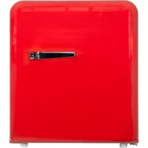 Image of S.i.a - Red Retro Mini Fridge/Table top Drinks Cooler 45L - sia RFM44R