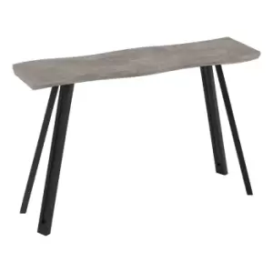 Image of Seconique Quebec Wave Edge Console Table - Concrete Effect